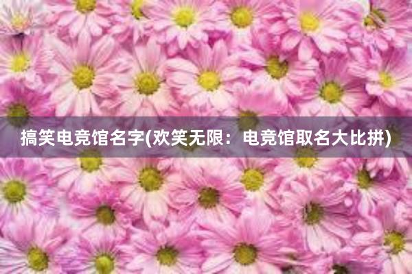 搞笑电竞馆名字(欢笑无限：电竞馆取名大比拼)