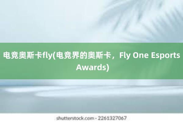 电竞奥斯卡fly(电竞界的奥斯卡，Fly One Esports Awards)