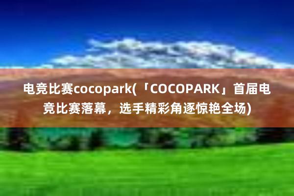 电竞比赛cocopark(「COCOPARK」首届电竞比赛落幕，选手精彩角逐惊艳全场)