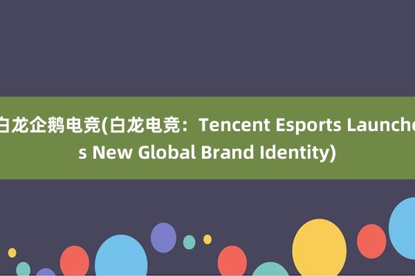 白龙企鹅电竞(白龙电竞：Tencent Esports Launches New Global Brand Identity)