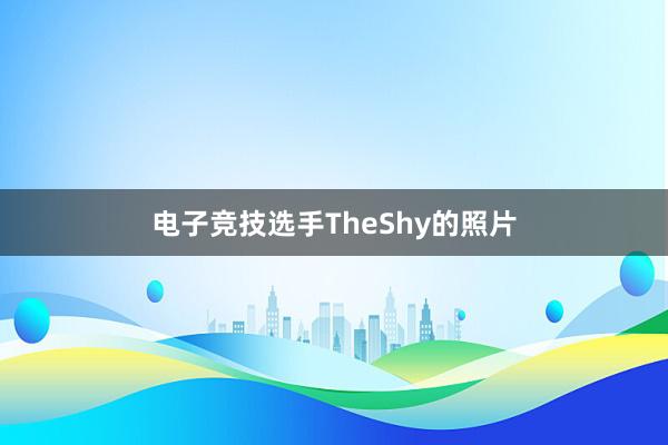 电子竞技选手TheShy的照片