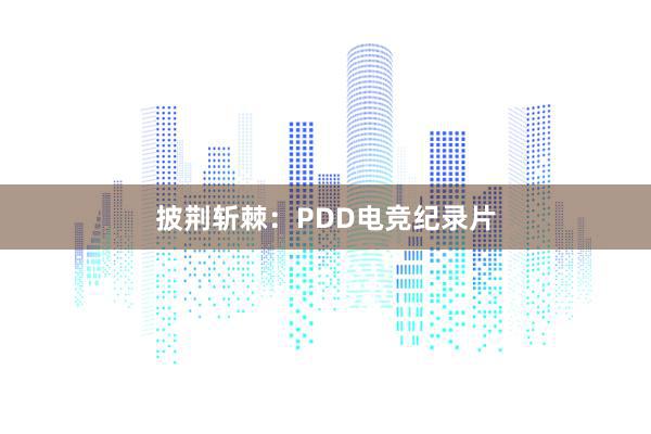 披荆斩棘：PDD电竞纪录片