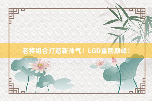 老将组合打造新帅气！LGD重回巅峰！