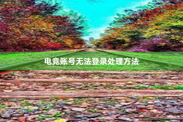 电竞账号无法登录处理方法